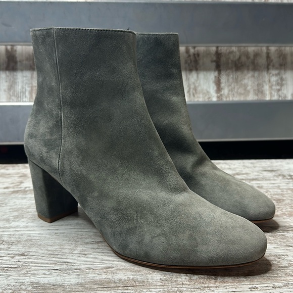 REISS Florens Suede Block Heeled Boots Women’s Sz 9.5 - Picture 3 of 11